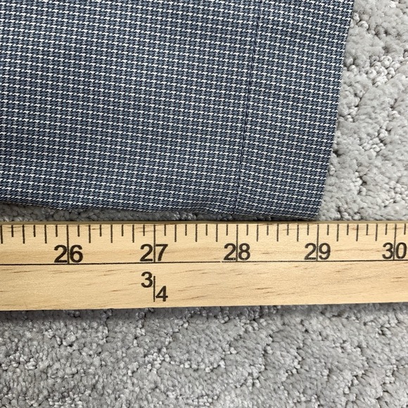 Tommy Bahama Men's Pants 35x30 Blue Micro Check Stretch Flat Front - Picture 6 of 10